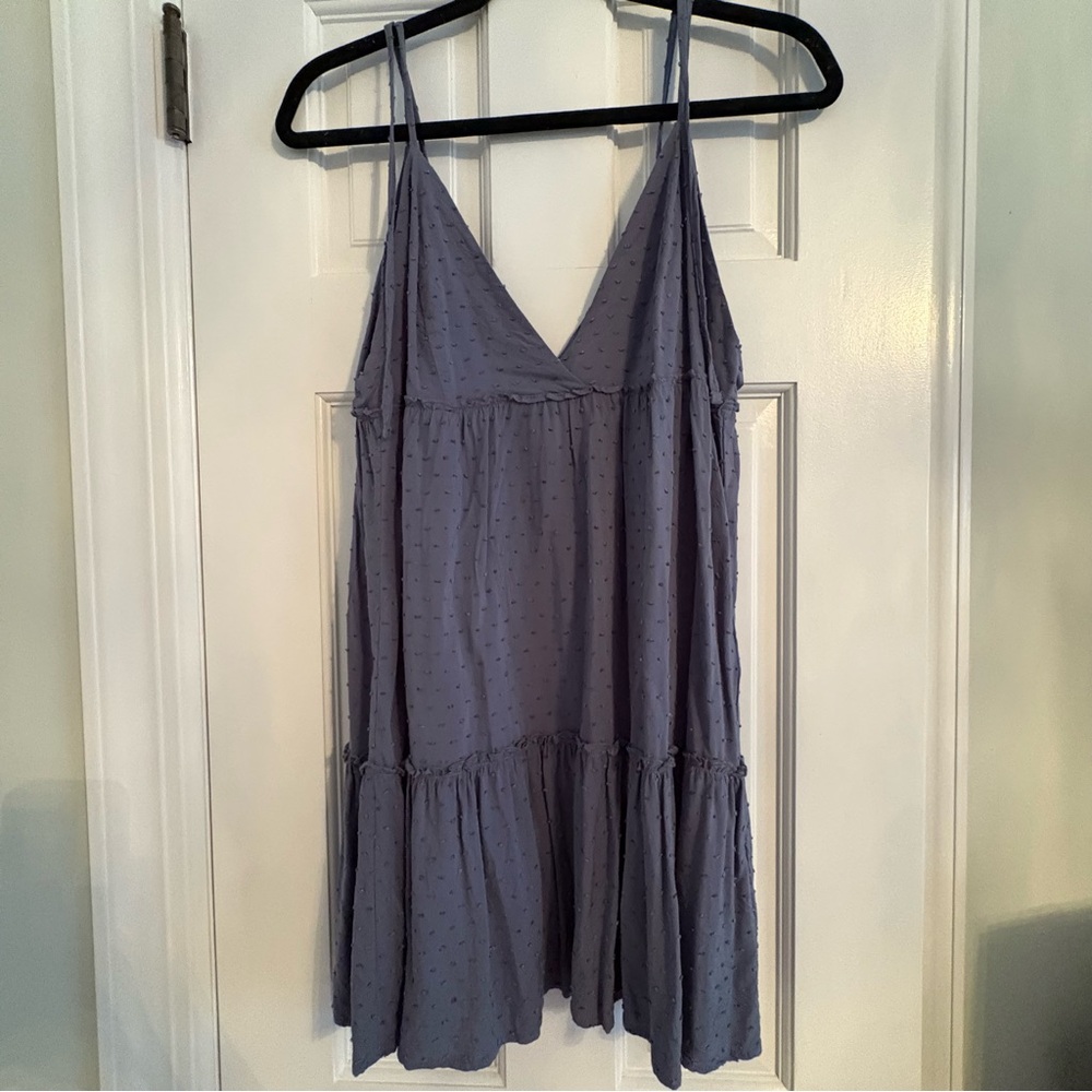 Forever 21 Blue Textured Mini Dress